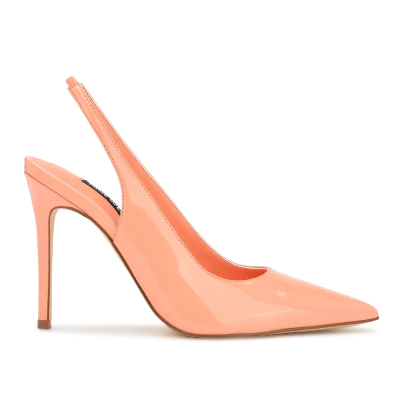 Feather Pointy Toe Slingback Pumps | Parallel