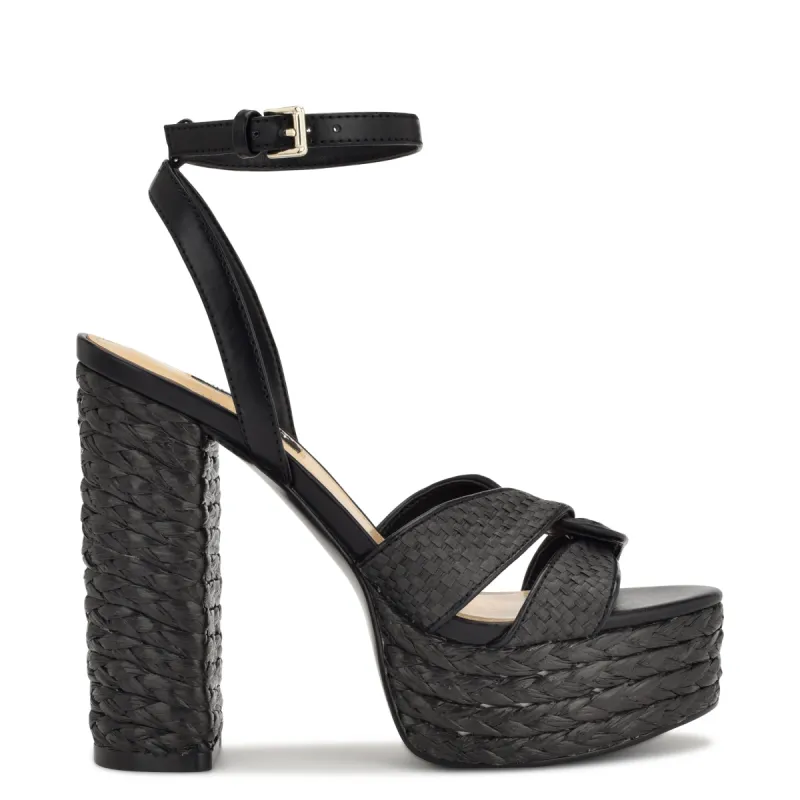 Hayya Woven Platform Sandals sold by Nine West