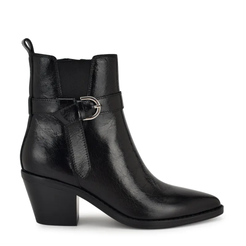 Lemone Leather Pointy Toe Booties made by Nine West