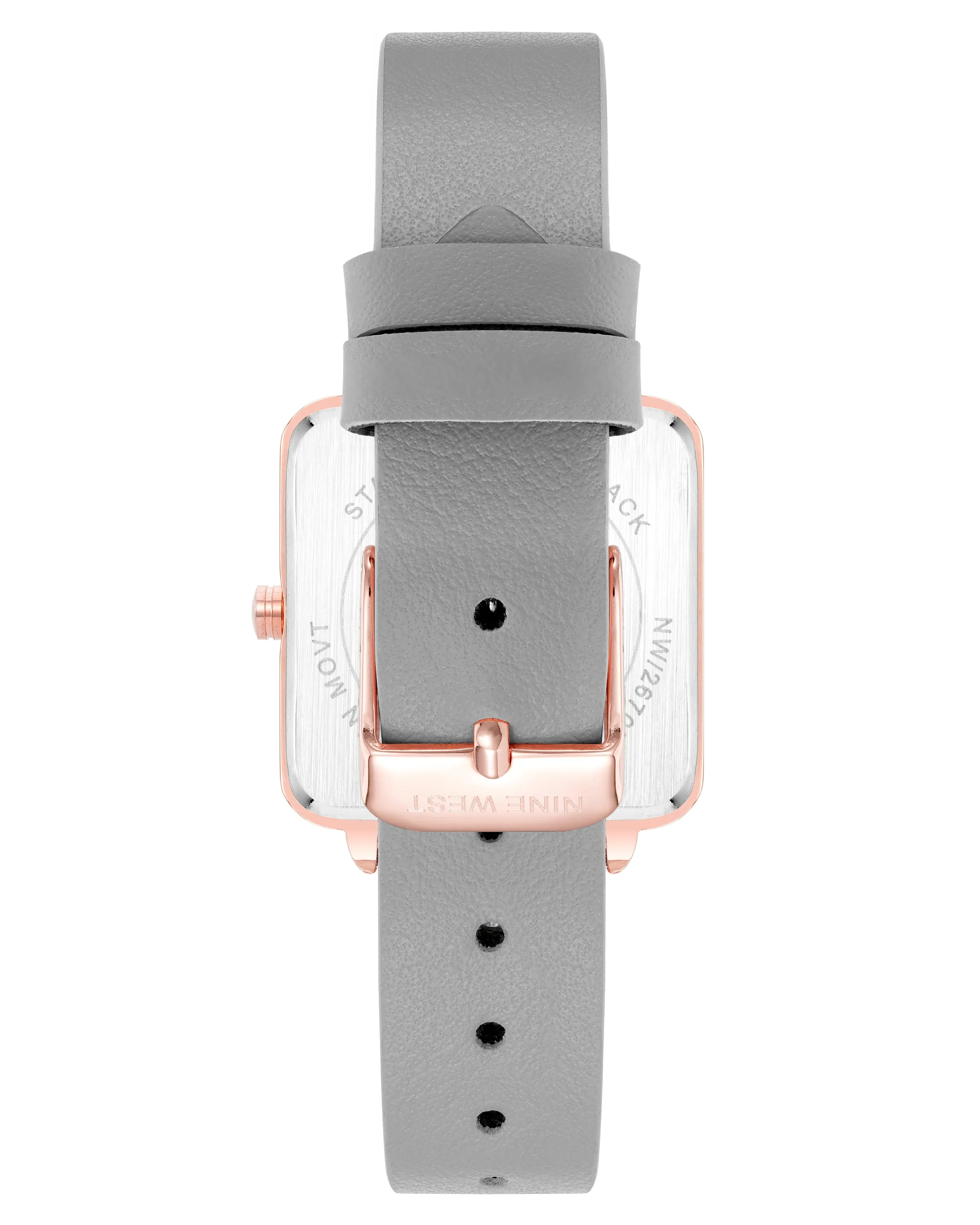 Square Case Smooth Strap Watch sold by Nine West product image thumbnail 2