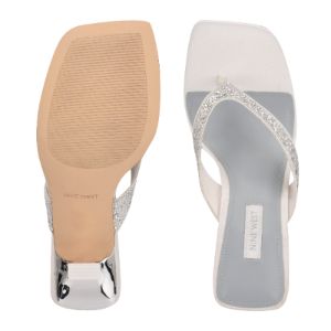 Nesh Heeled Slide Sandals sold by Nine West