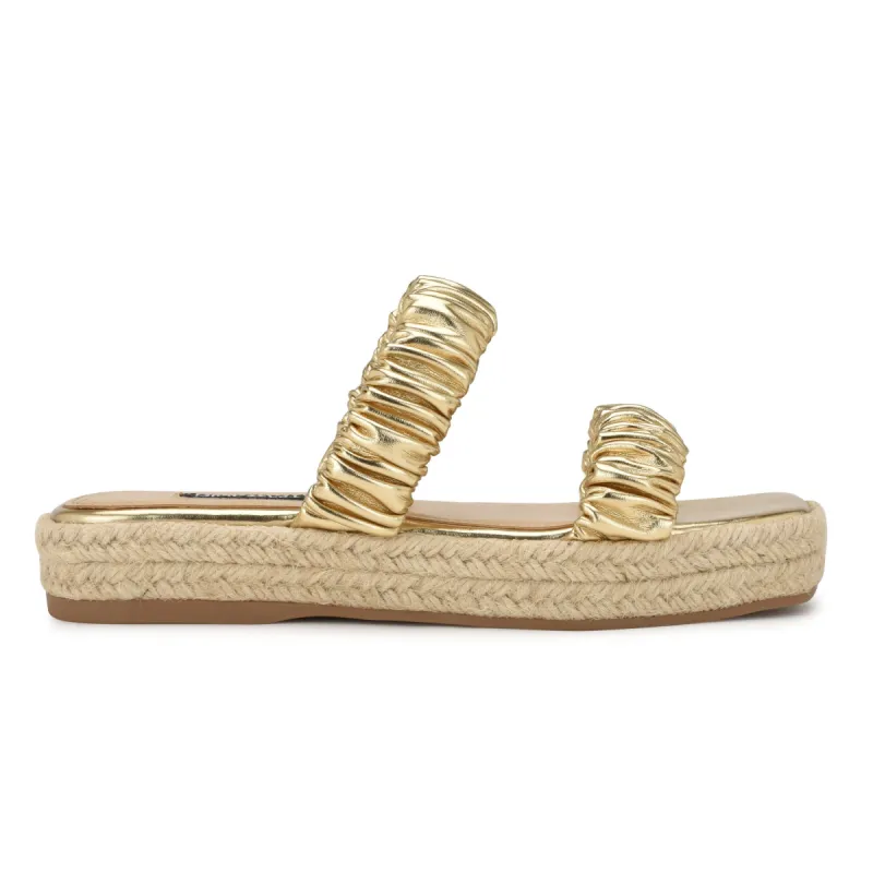 Peacock Espadrille Flat Sandals sold by Nine West