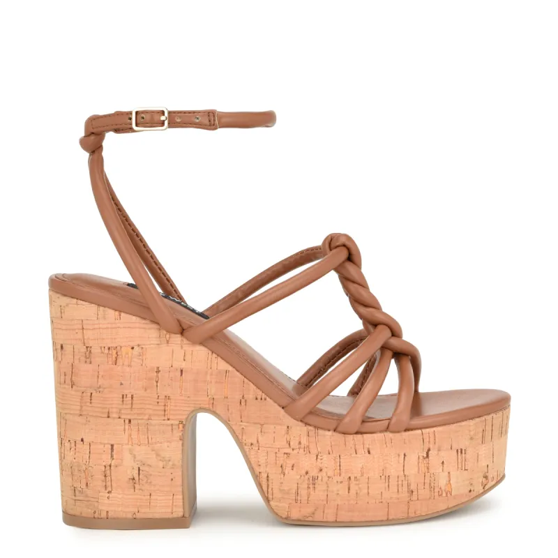 Olander Knotted Platform Sandals sold by Nine West