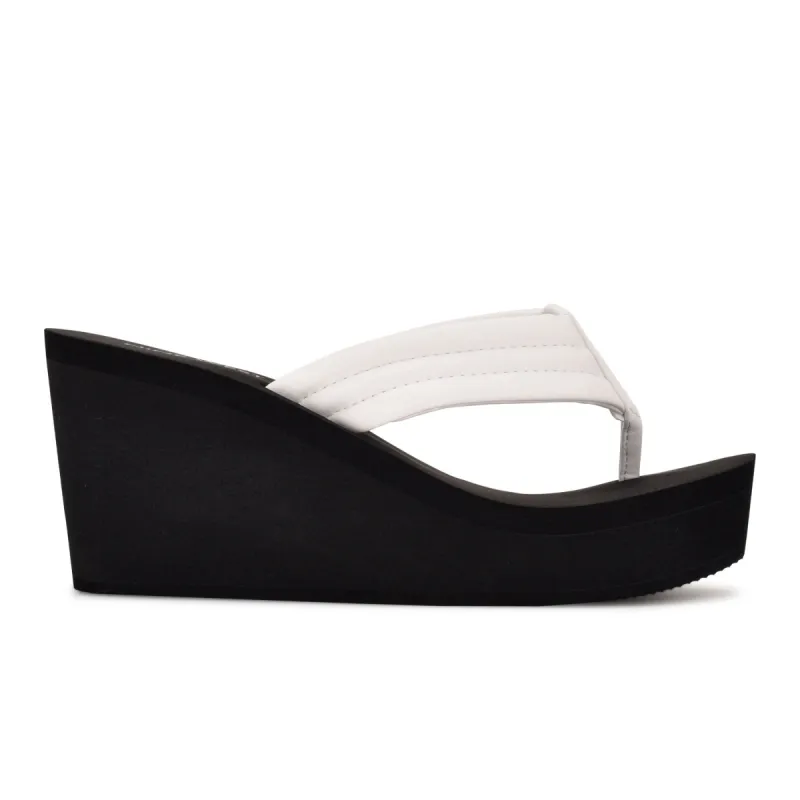 Spins Platform Wedge Thong Sandals sold by Nine West