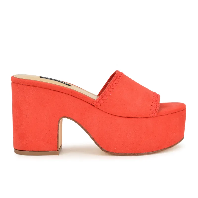 Yickie Platform Slide Sandals sold by Nine West