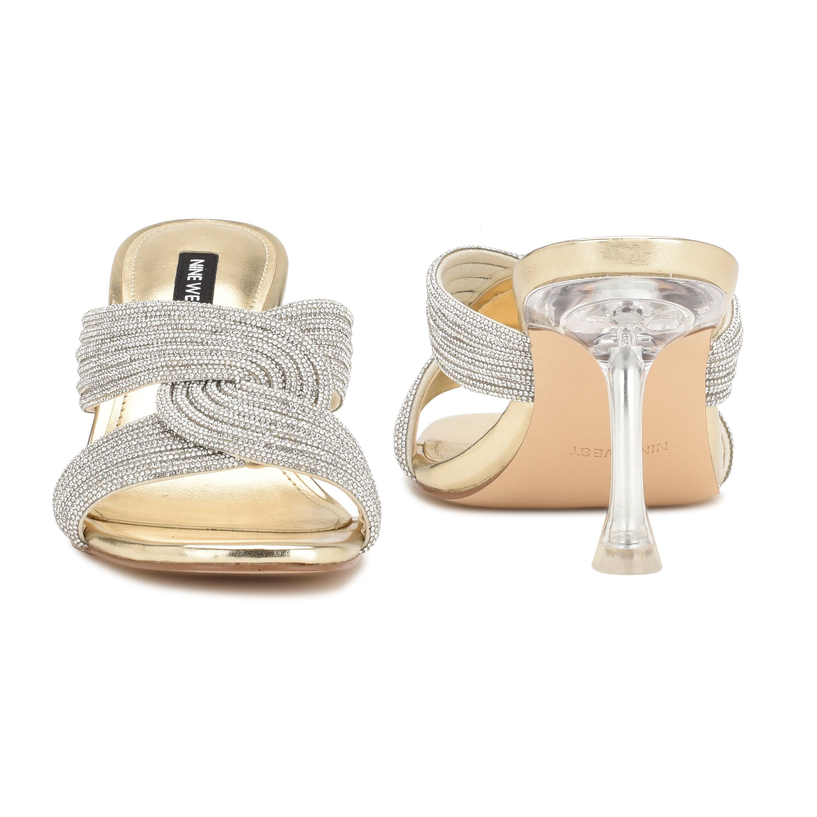 Dancy Heeled Slide Sandals sold by Nine West product image thumbnail 4