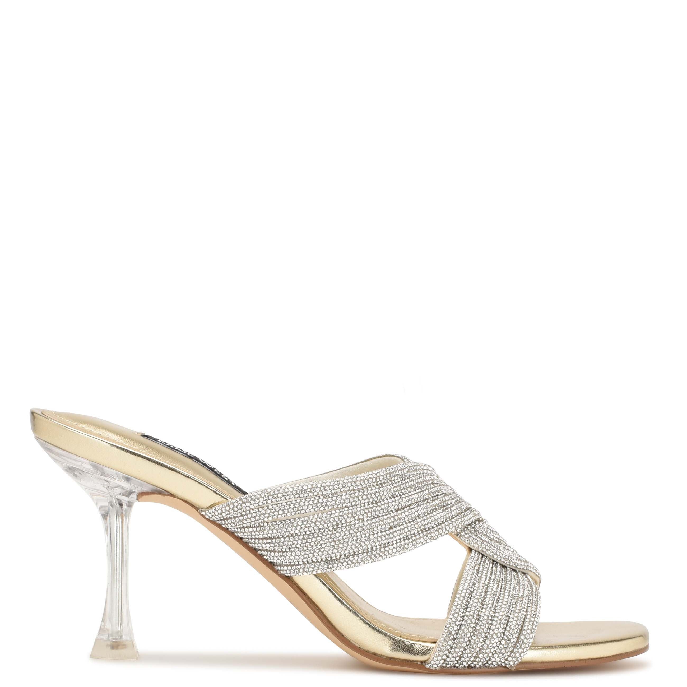 Dancy Heeled Slide Sandals sold by Nine West