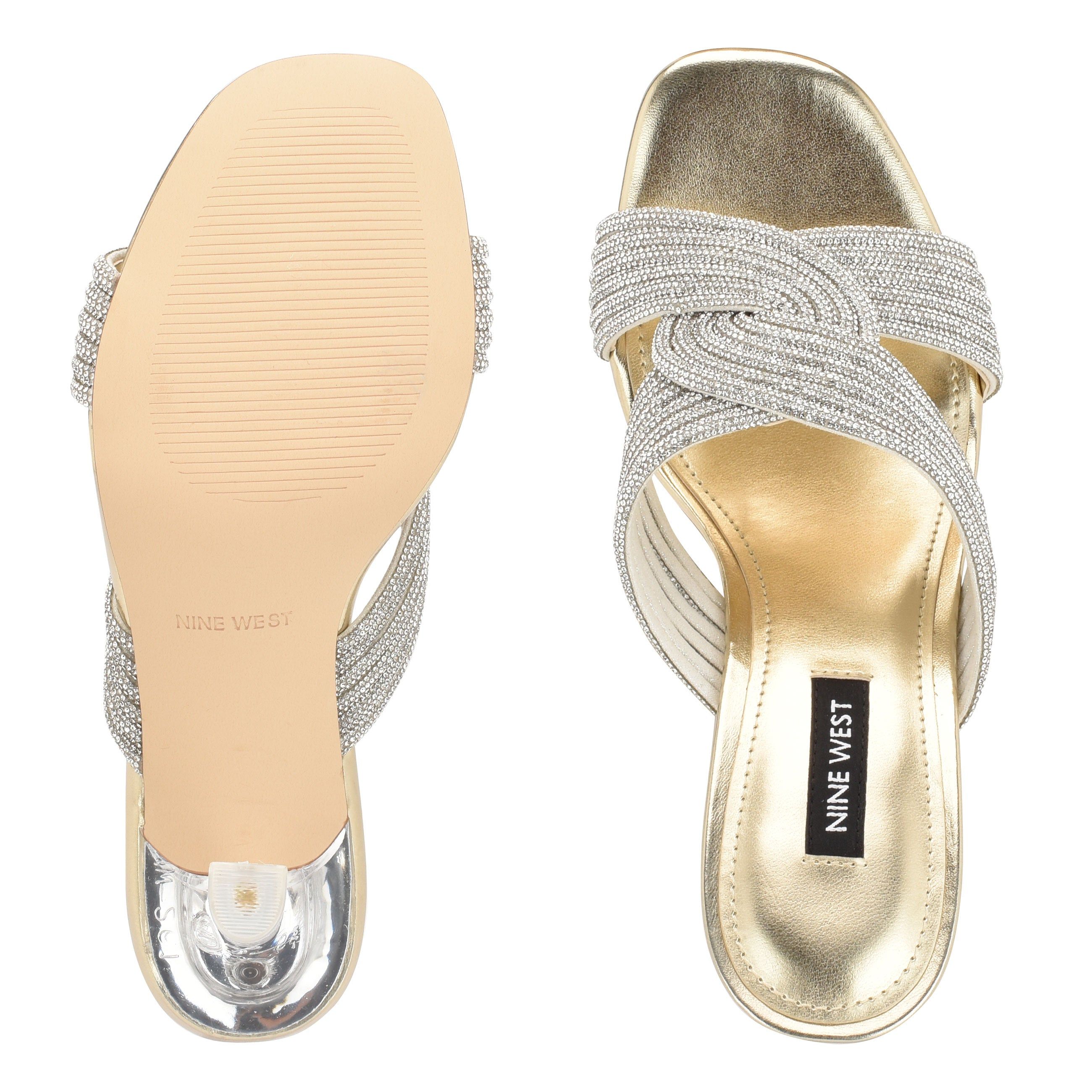 Dancy Heeled Slide Sandals sold by Nine West product image thumbnail 5