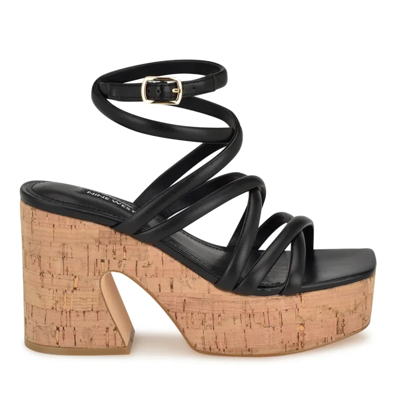 Corke Platform Wedge Strappy Sandals sold by Nine West