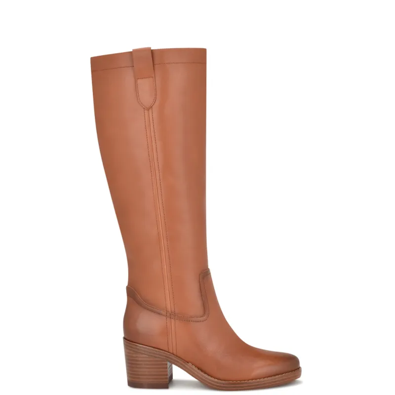 Hecee Block Heel Tailored Leather Boots sold by Nine West