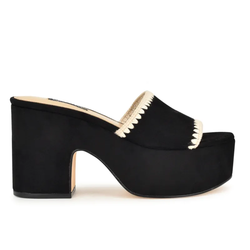 Yickie Platform Slide Sandals sold by Nine West