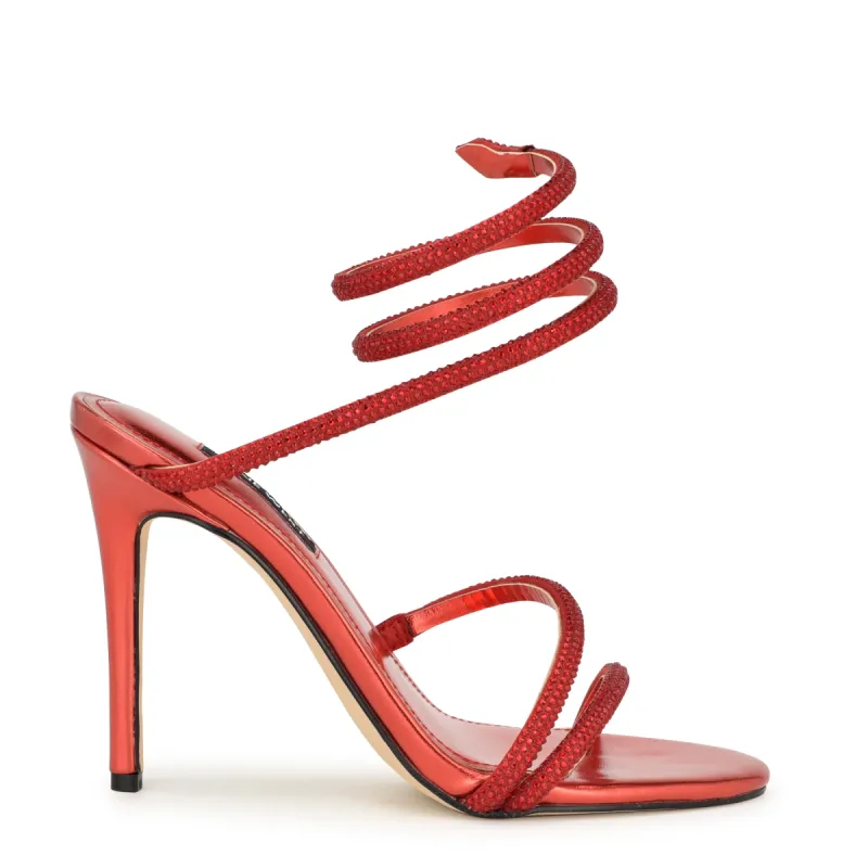 Maskil Ankle Wrap Heeled Sandals sold by Nine West