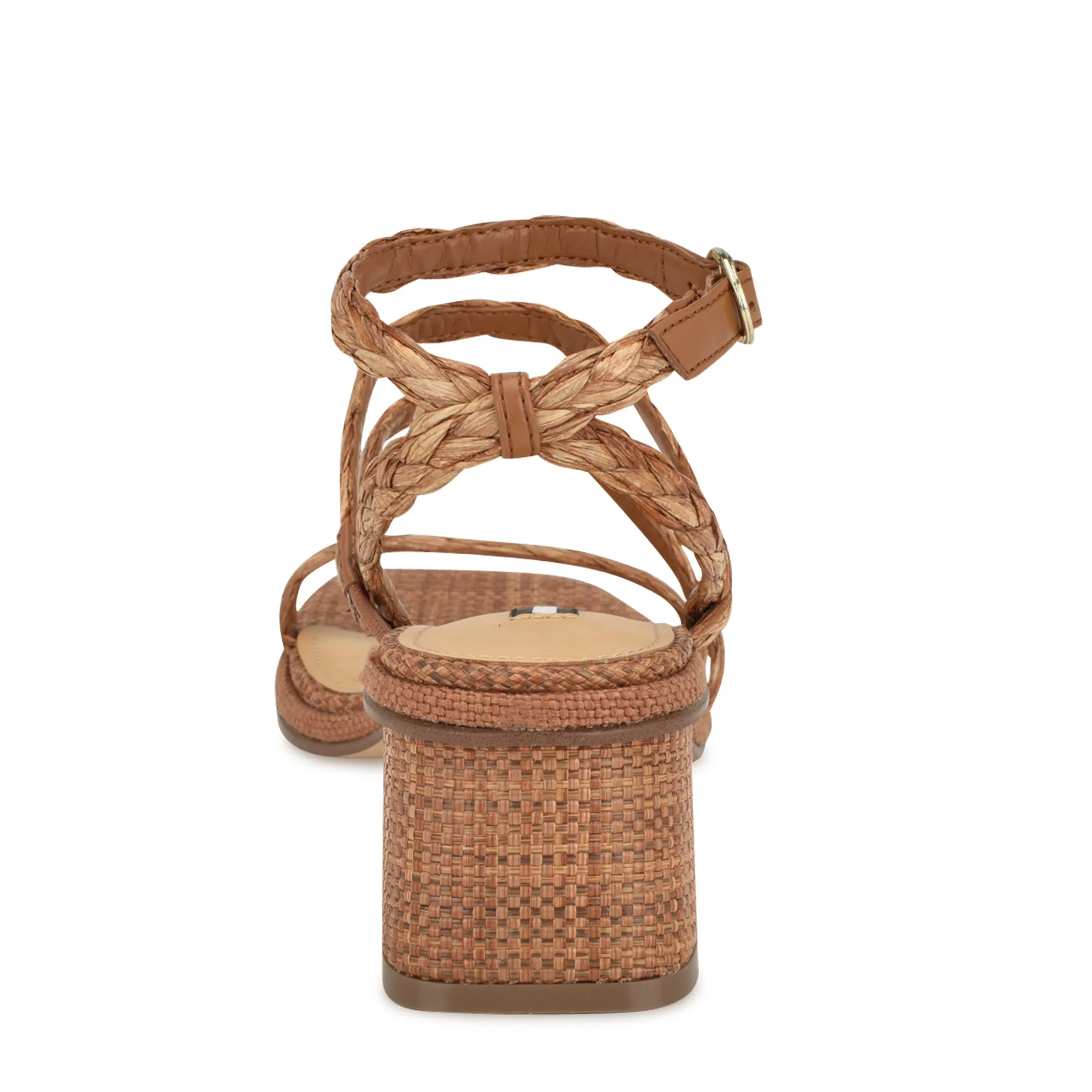 Emolly Raffia Block Heel Sandals sold by Nine West product image thumbnail 4