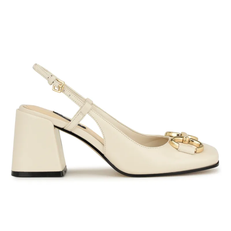 Cast Block Heel Slingback Pumps made by Nine West