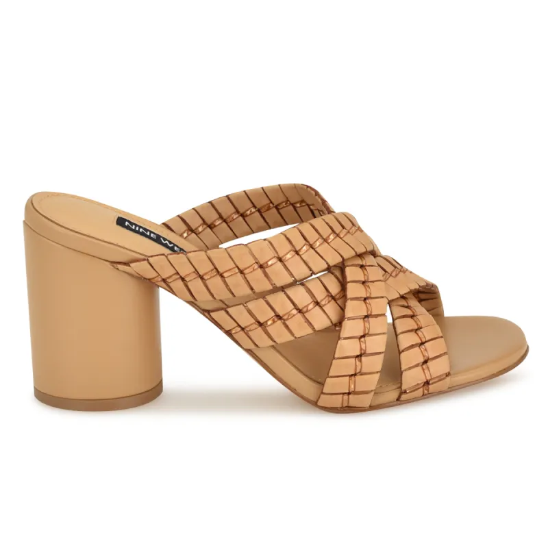 Wenea Strappy Heeled Slide Sandals sold by Nine West