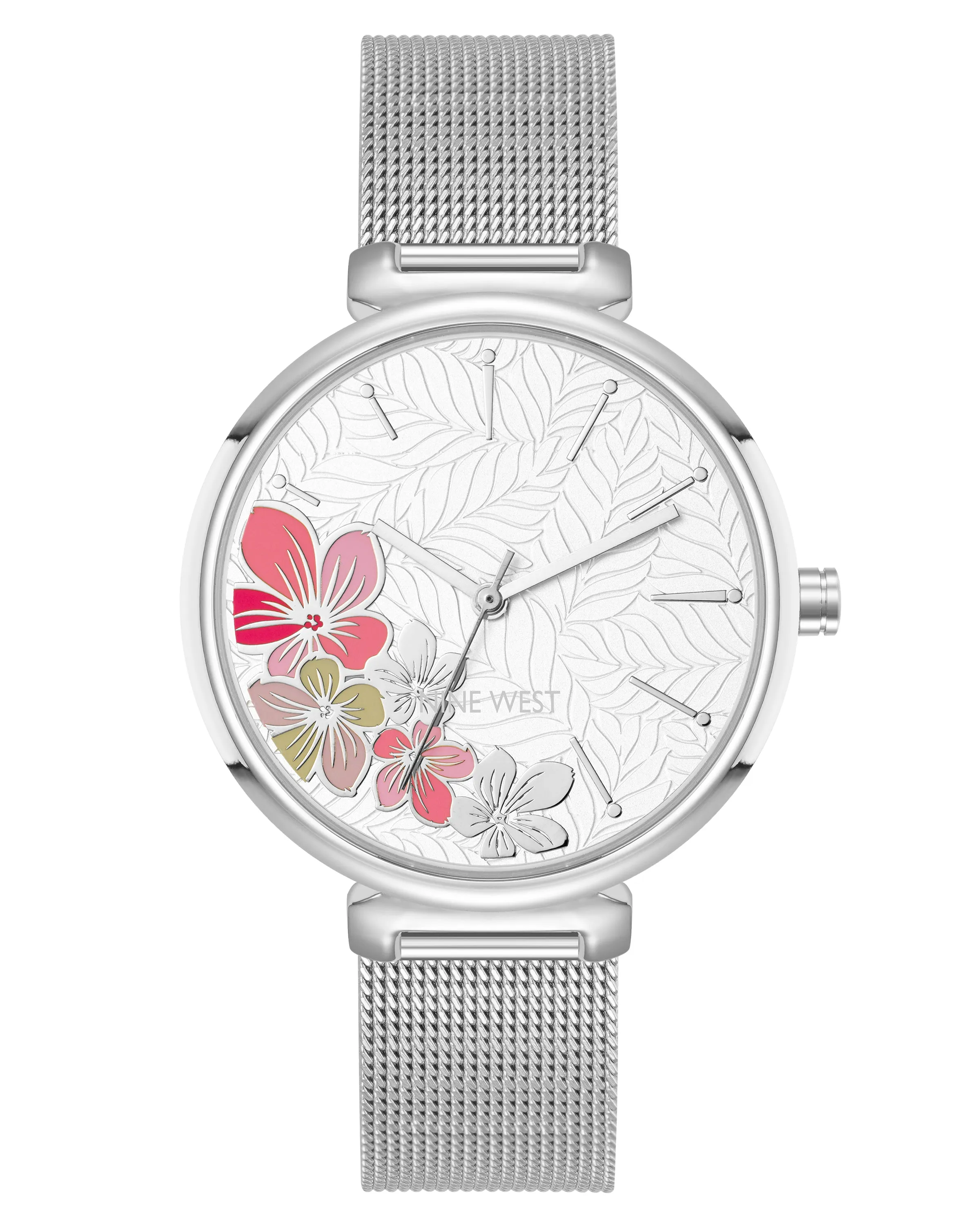 Floral Dial Mesh Bracelet Watch sold by Nine West
