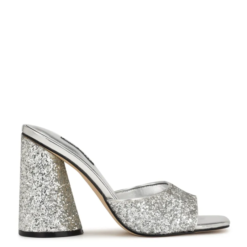 Excit Heeled Slide Sandals sold by Nine West
