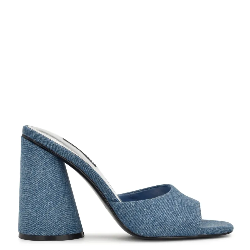 Excit Heeled Slide Sandals sold by Nine West