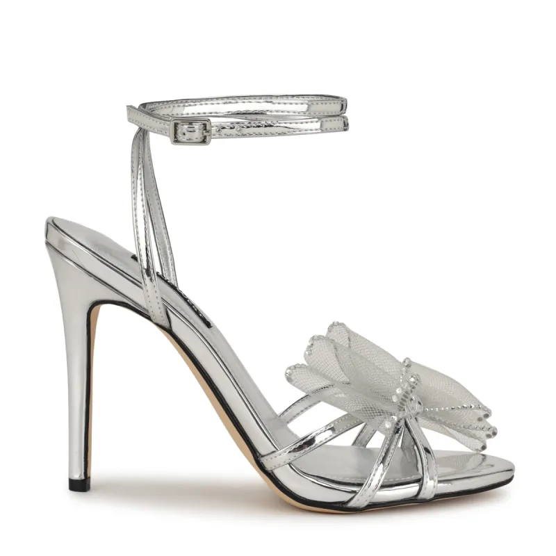 Minky Bow Heeled Sandals sold by Nine West