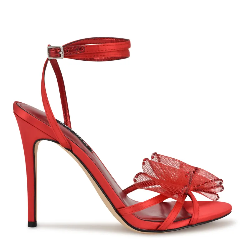 Minky Bow Heeled Sandals sold by Nine West
