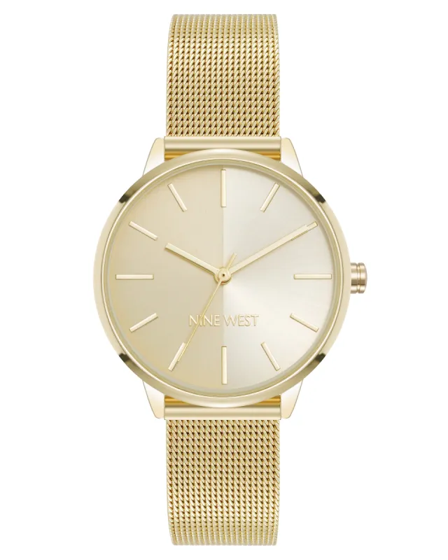 Round Case Mesh Bracelet Watch sold by Nine West
