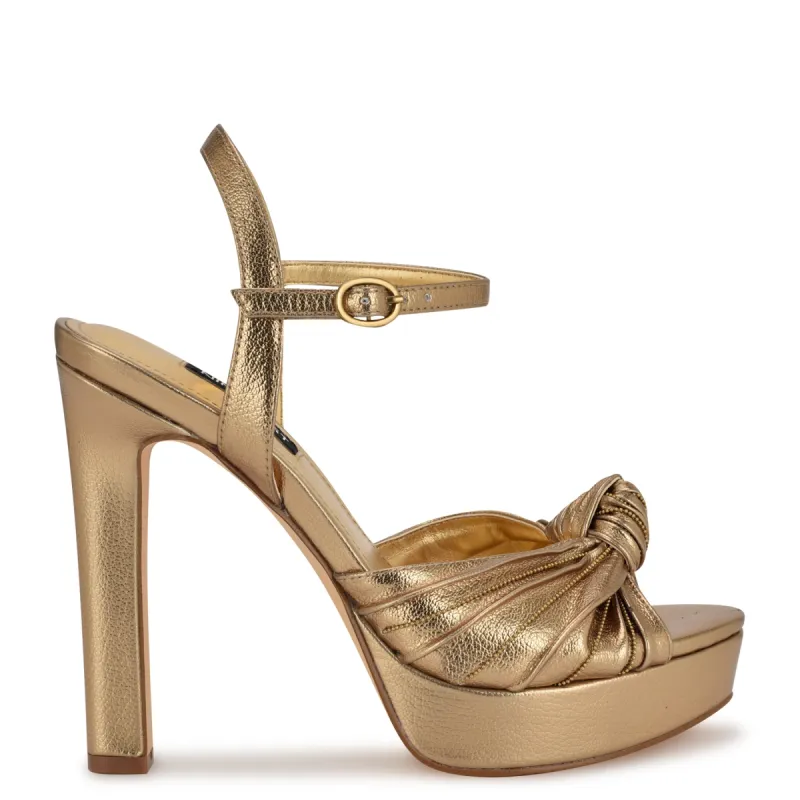 Winne Knotted Platform Sandals sold by Nine West