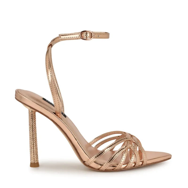 Paxal Ankle Strap Sandals made by Nine West