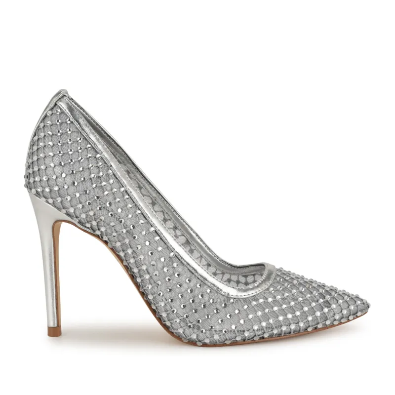 Freshe Rhinestone Mesh Pumps sold by Nine West