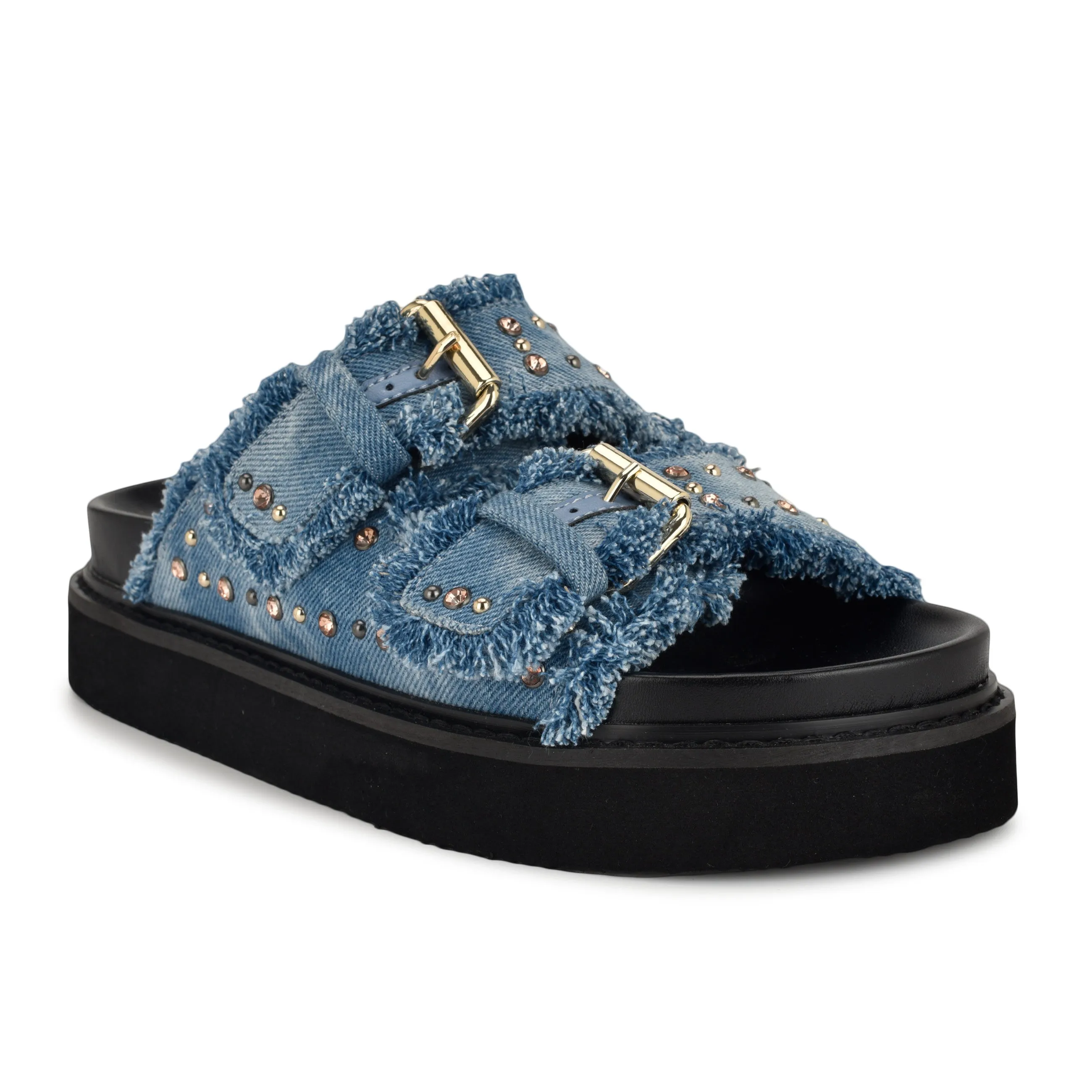 Eleny Buckle Slide Sandals sold by Nine West product image thumbnail 2