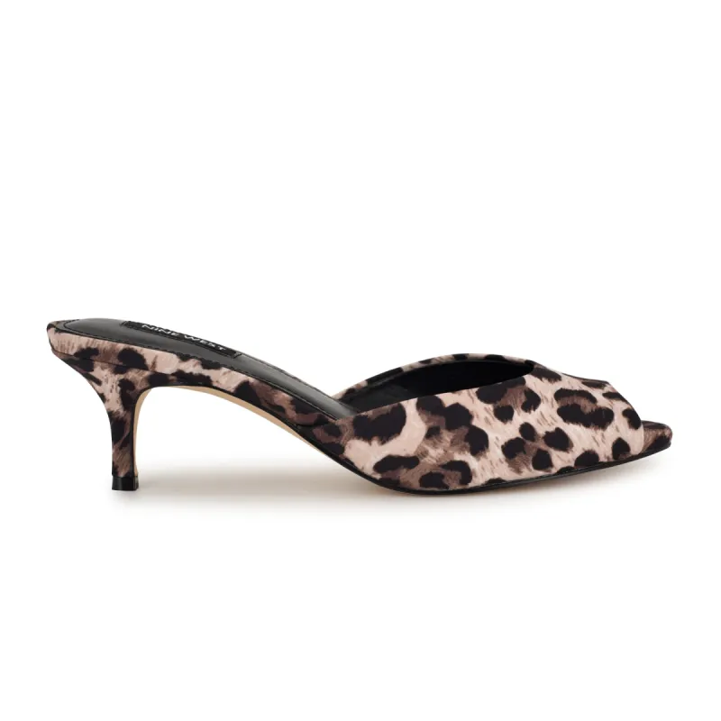 Luvlie Heeled Slide Sandals made by Nine West