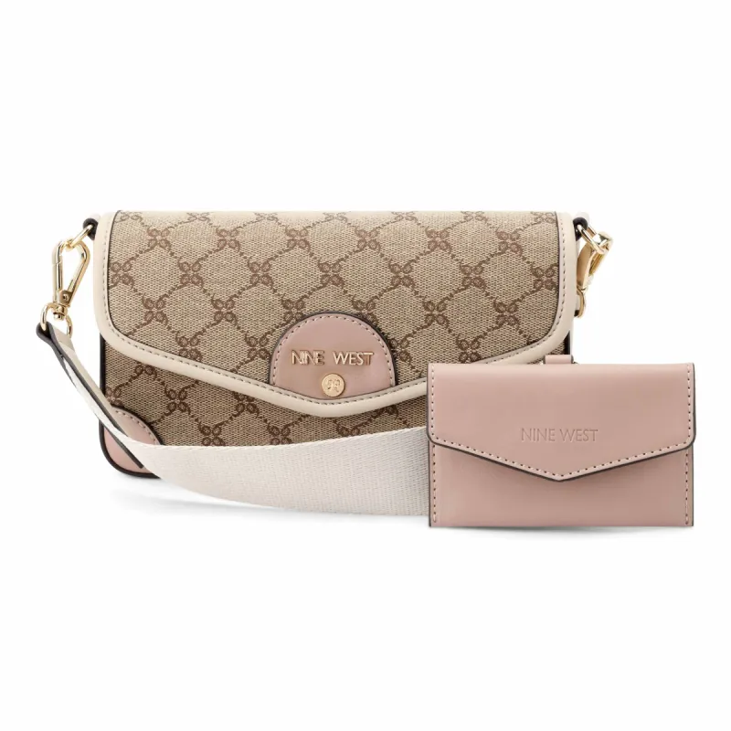 Peaches Crossbody Flap With Card Case sold by Nine West