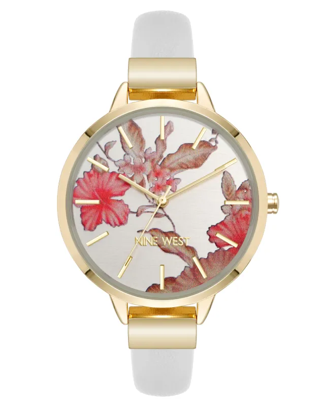 Floral Dial Strap Watch sold by Nine West