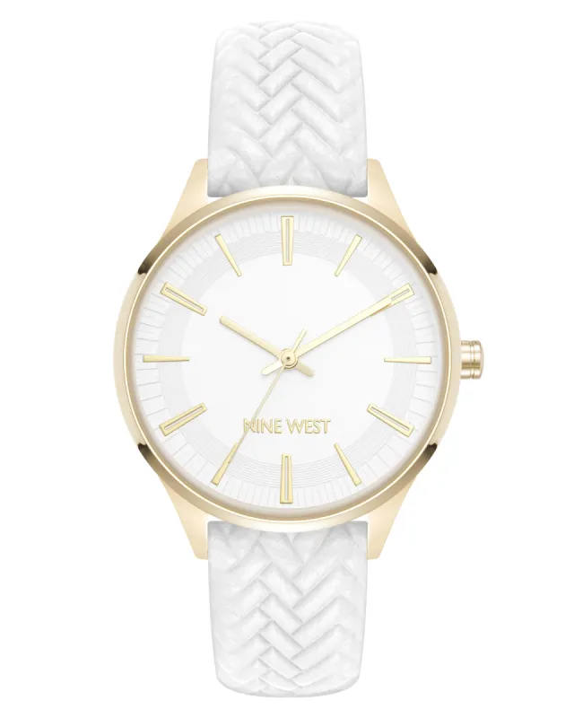 Chevron Pattern Strap Watch sold by Nine West
