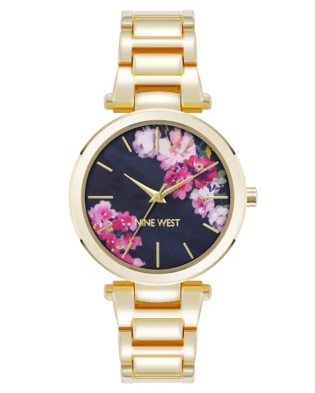 Pink Flower Dial Watch sold by Nine West