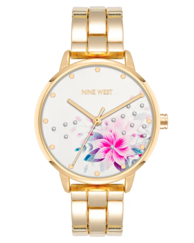 Flower Motif Dial Watch sold by Nine West