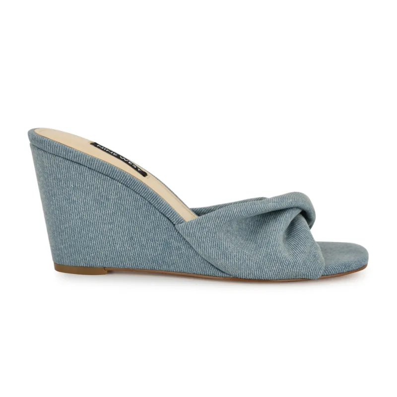 Nikhil Twist Wedge Sandals sold by Nine West