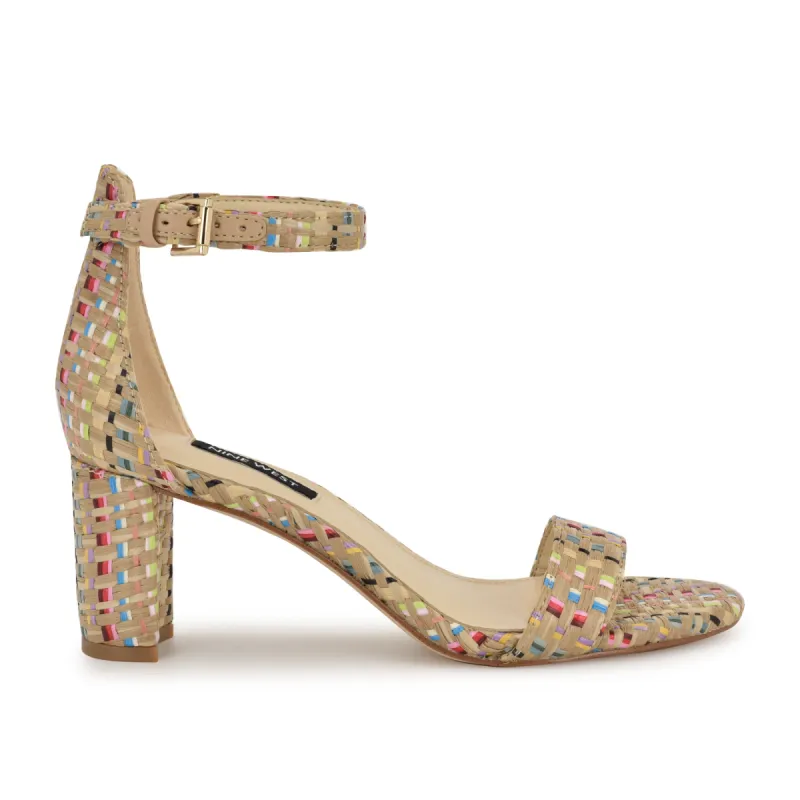Pruce Ankle Strap Block Heel Sandals sold by Nine West