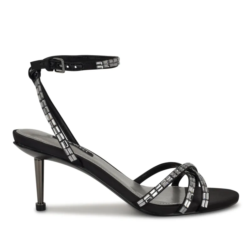 Kharm Rosette Ankle Strap Sandals | Parallel