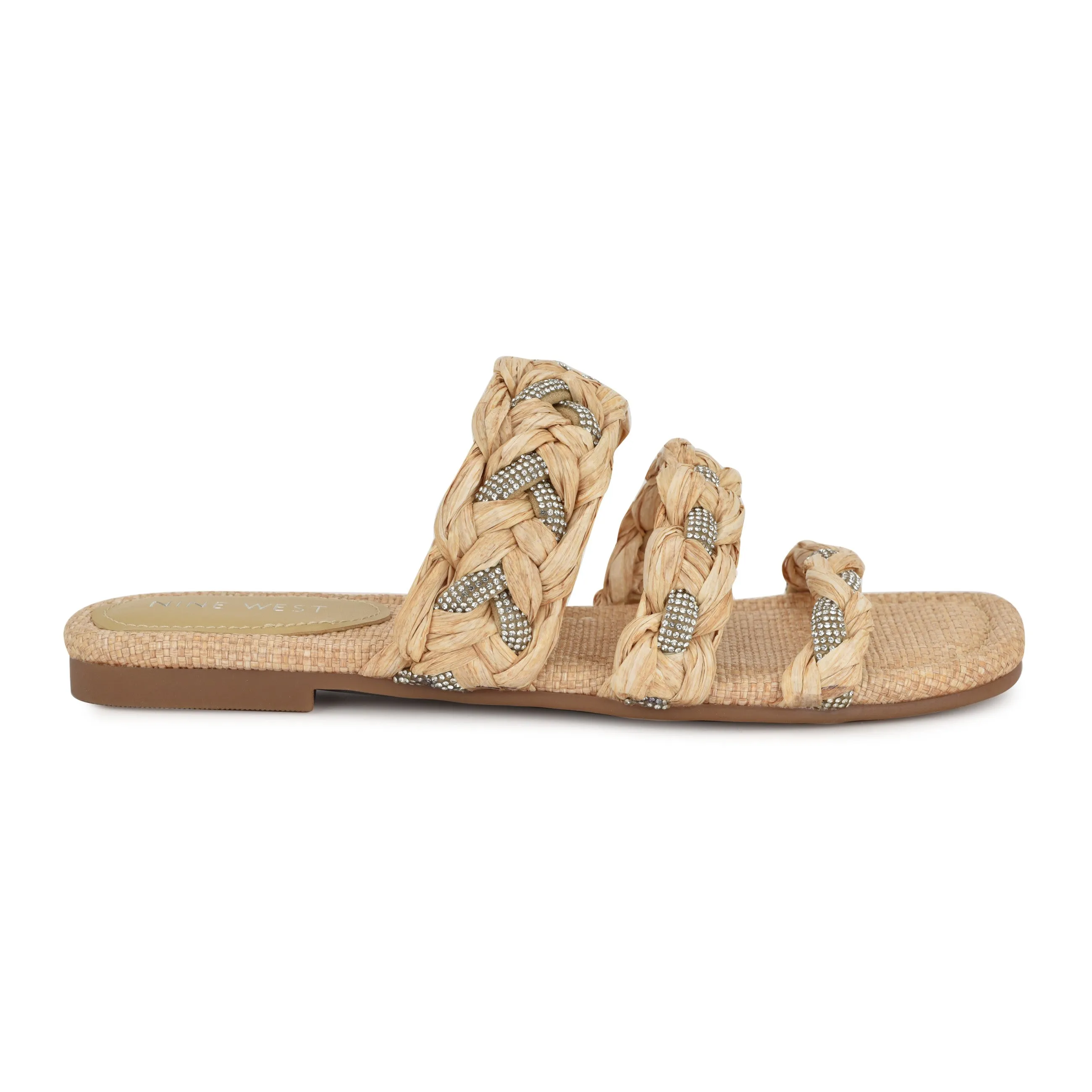 Qazz Flat Slide Sandals sold by Nine West