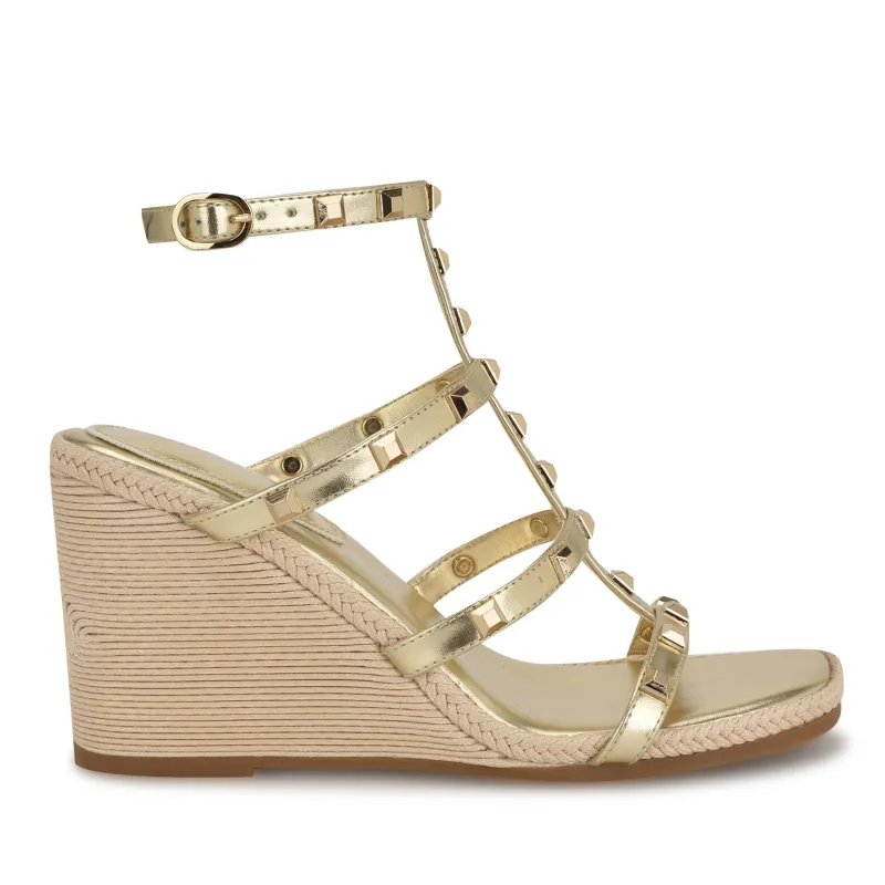 Sardis Studded Wedge Sandals sold by Nine West
