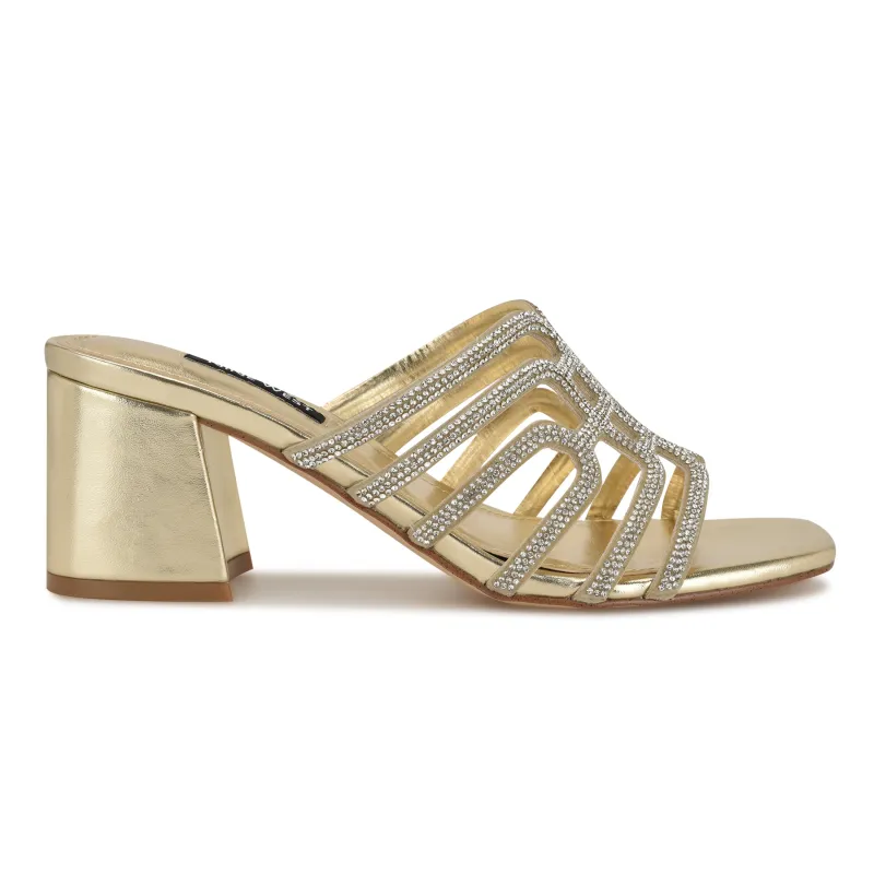 Grassa Block Heel Embellished Sandals sold by Nine West