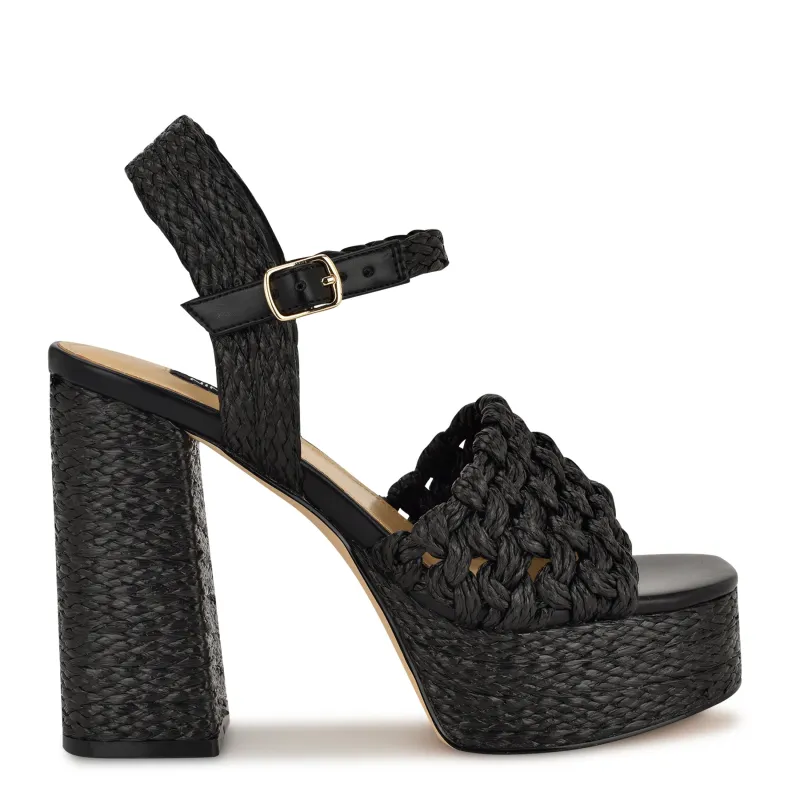 Kharm Rosette Ankle Strap Sandals | Parallel