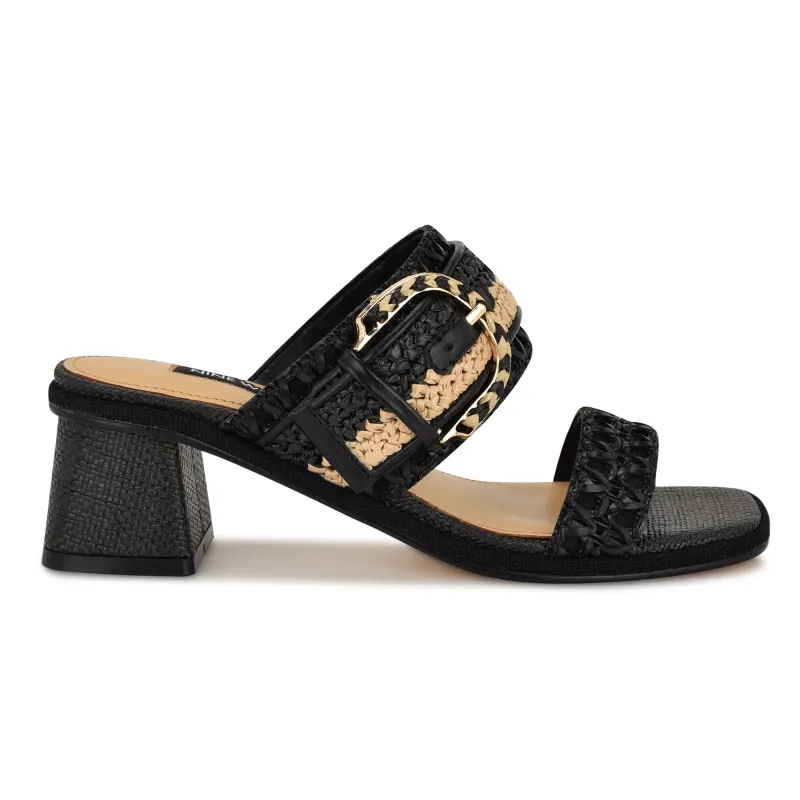 Ebels Block Heel Slide Sandals sold by Nine West