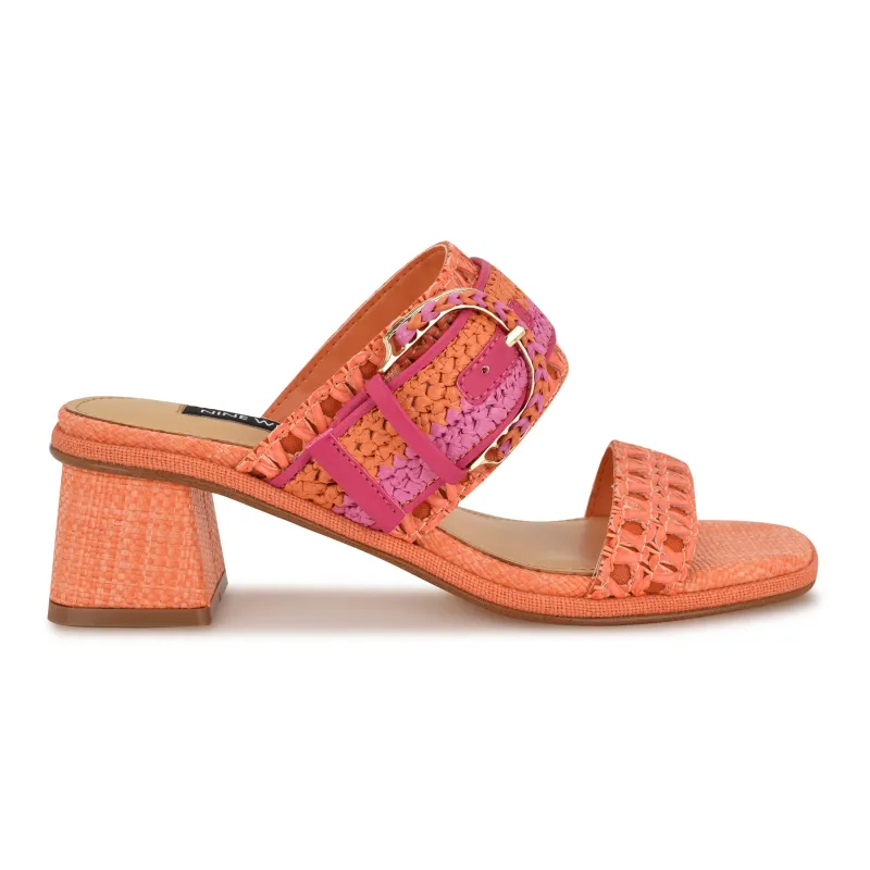 Ebels Block Heel Slide Sandals sold by Nine West