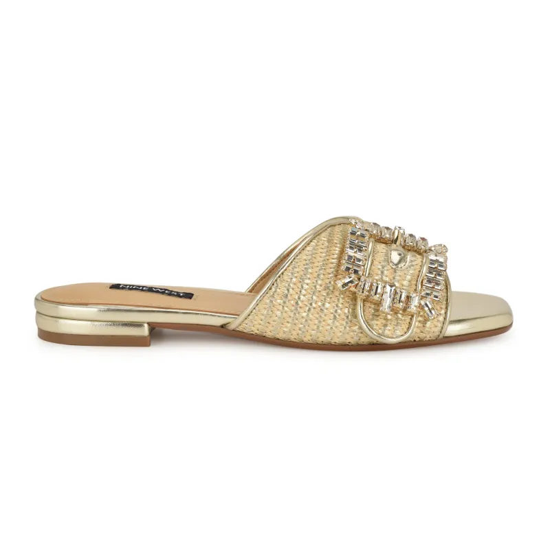 Laniey Flat Slide Sandals sold by Nine West