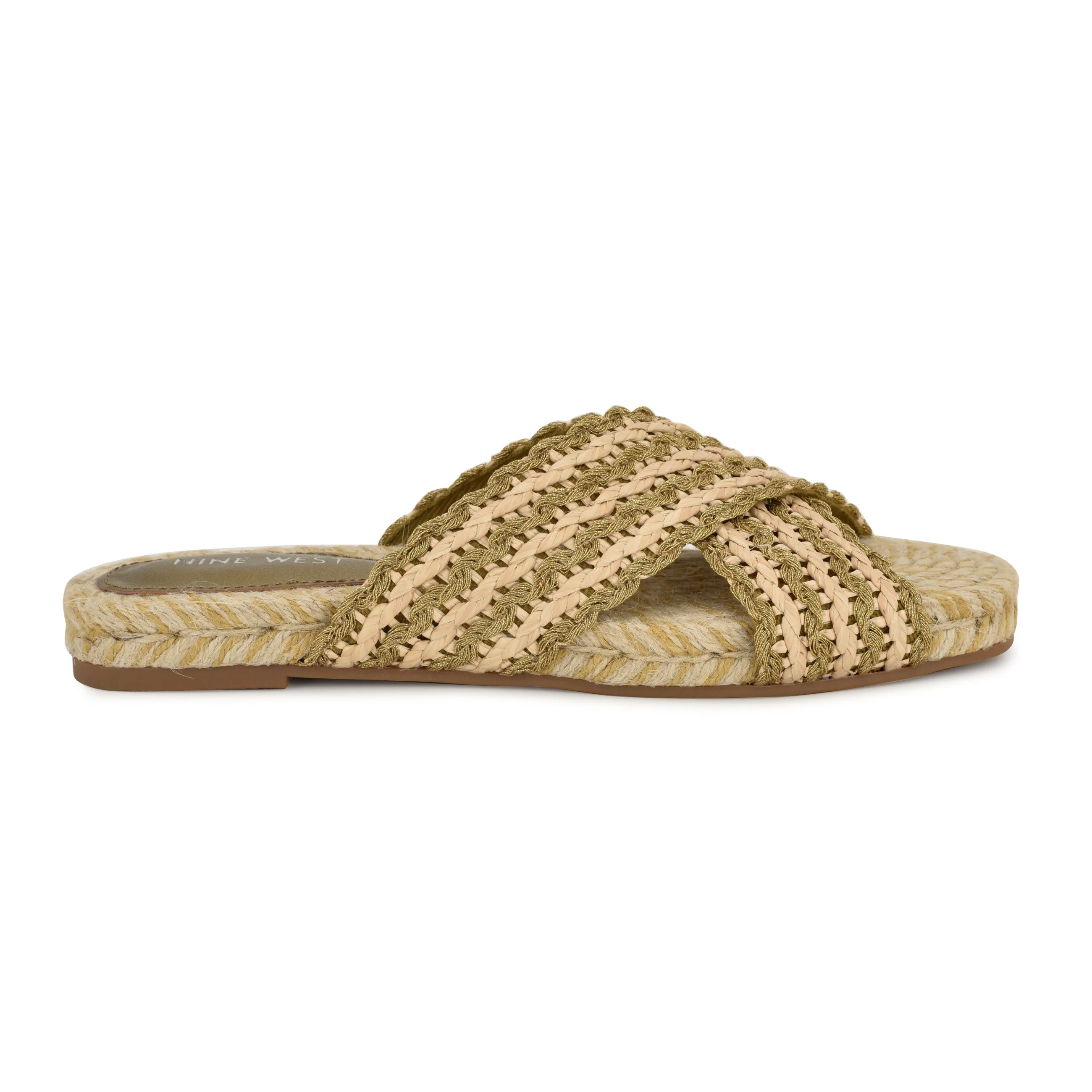Animay Flat Slide Sandals sold by Nine West