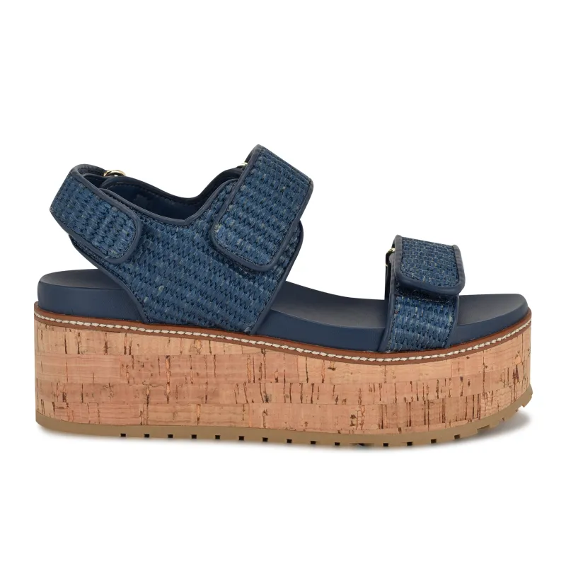 Heavin Plaform Wedge Sandals sold by Nine West