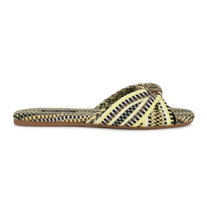 Lalta Knotted Flat Slide Sandals sold by Nine West