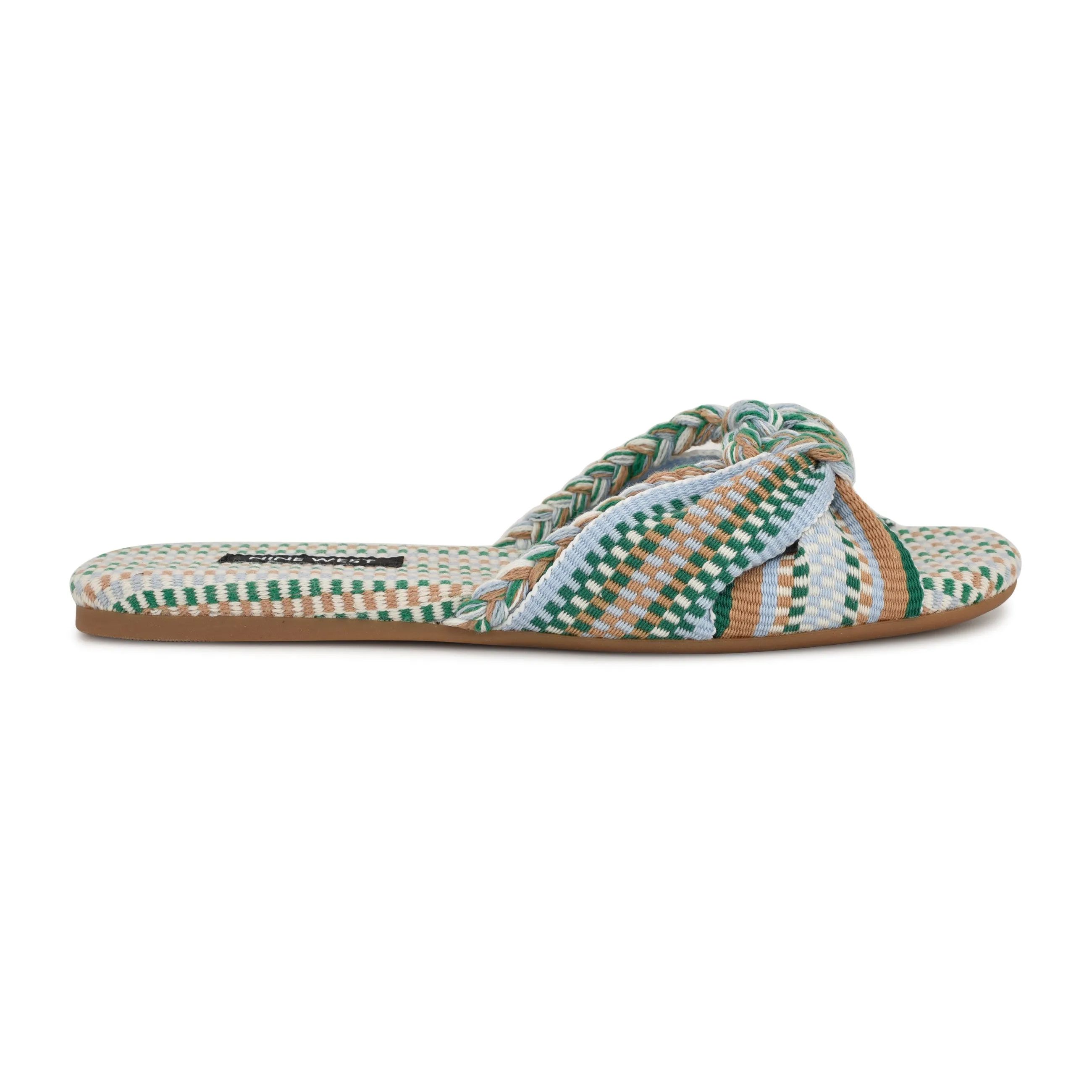 Lalta Knotted Flat Slide Sandals sold by Nine West