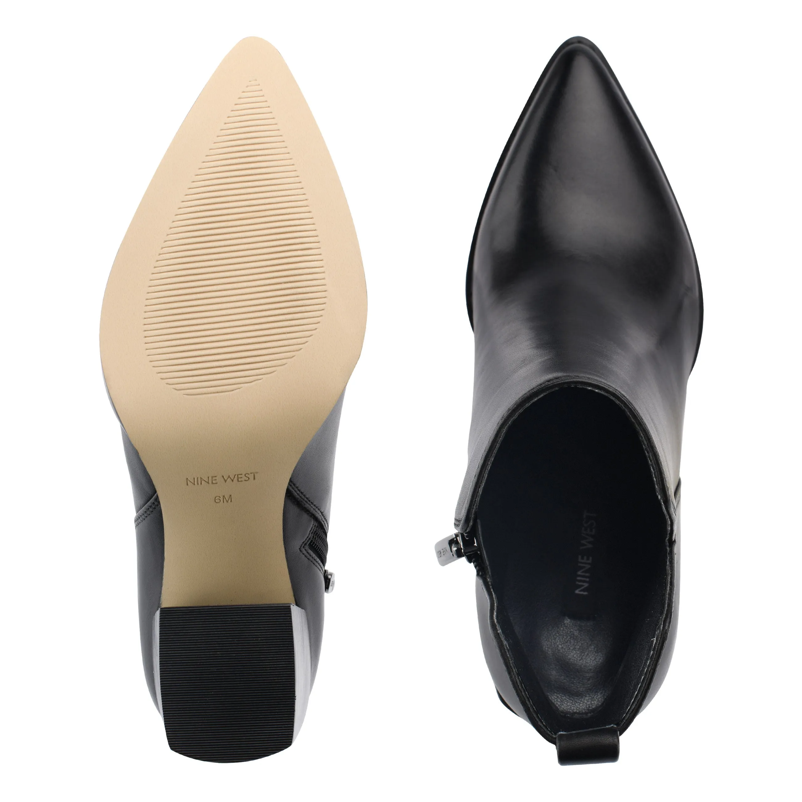 Birds Block Heel Leather Booties sold by Nine West product image thumbnail 5